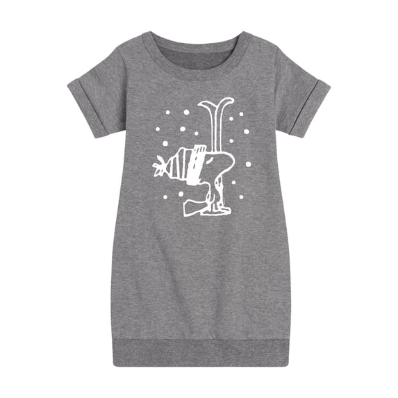 Peanuts - Woodstock Snowfall - Toddler And Youth Girls Fleece Dress