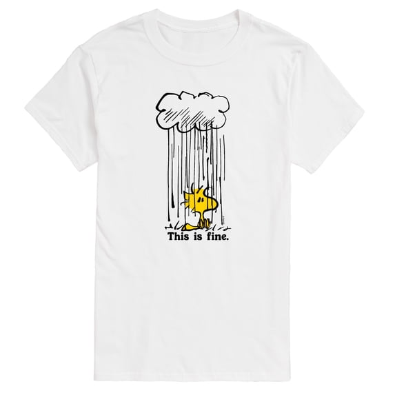 Peanuts - Woodstock This Is Fine - Men's Short Sleeve Graphic T-Shirt