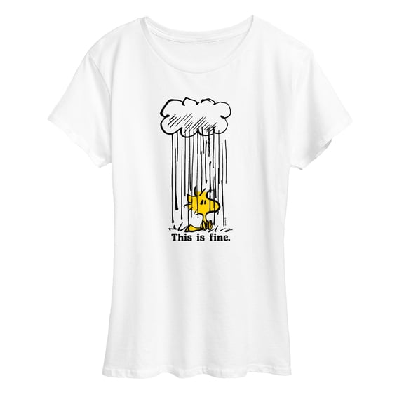 Peanuts - Woodstock This Is Fine - Women's Short Sleeve Graphic T-Shirt