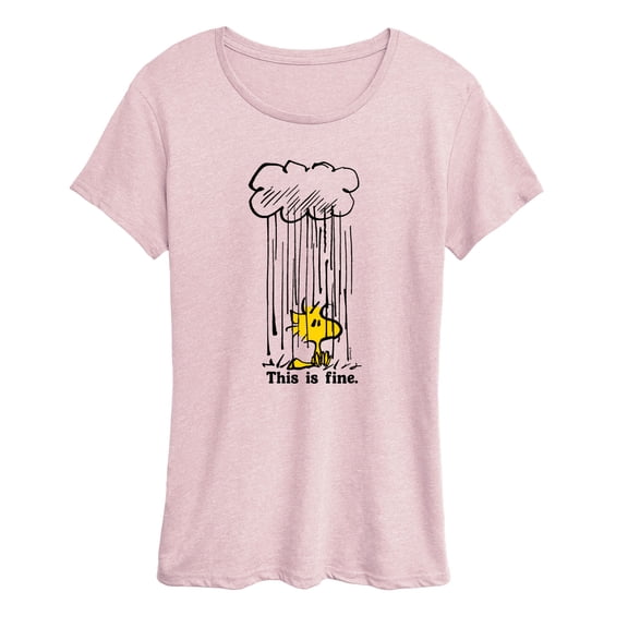 Peanuts - Woodstock This Is Fine - Women's Short Sleeve Graphic T-Shirt