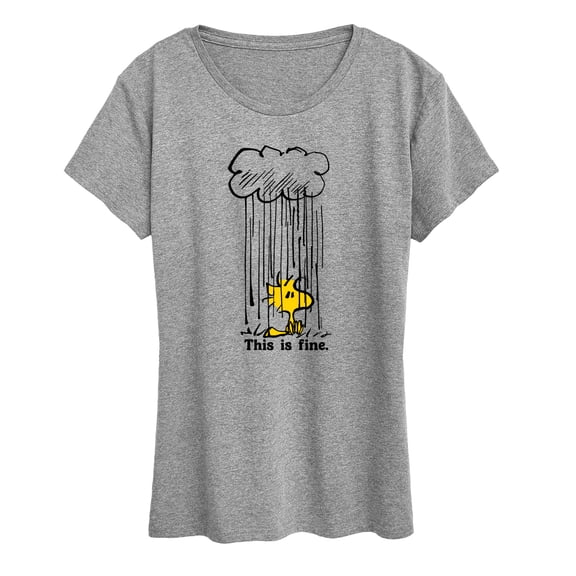 Peanuts - Woodstock This Is Fine - Women's Short Sleeve Graphic T-Shirt