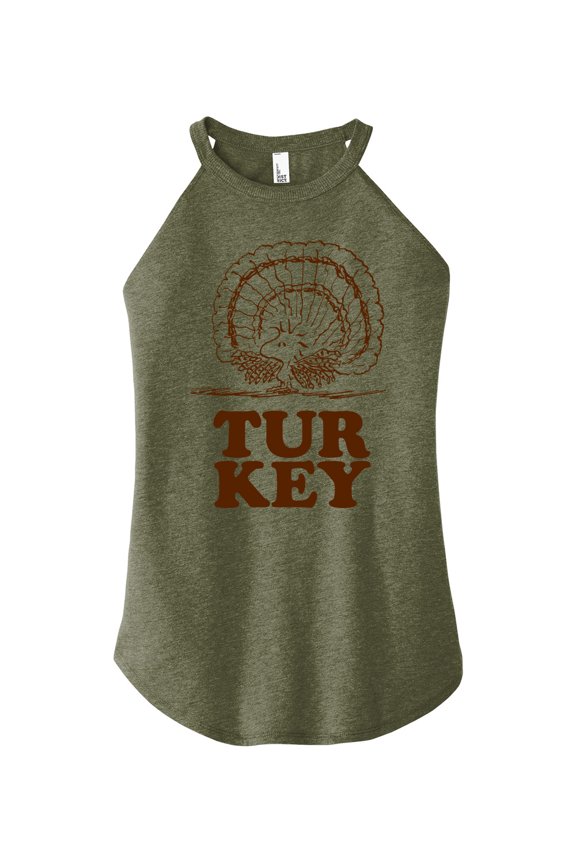 - Woodstock Turkey - Juniors High Neck Tank Top