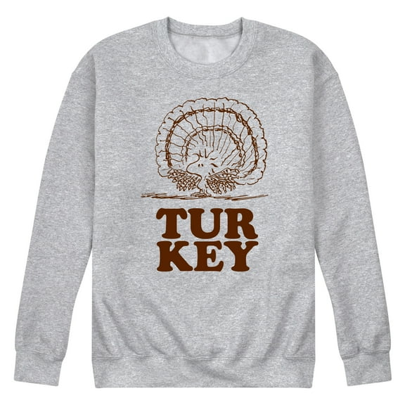 Peanuts - Woodstock Turkey - Men's Crew Neck Fleece Pullover