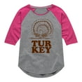 thumbnail image 1 of Peanuts - Woodstock Turkey - Toddler And Youth Girls Raglan Graphic T-Shirt, 1 of 5