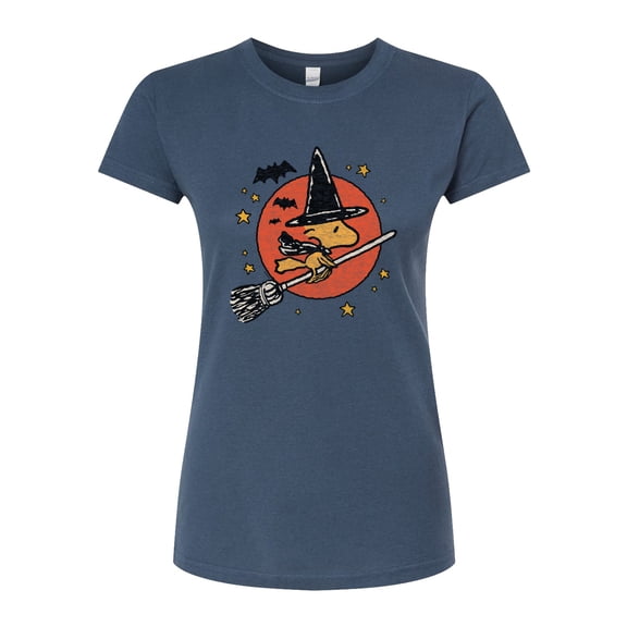 Peanuts - Woodstock Witch - Juniors Fitted Graphic T-Shirt
