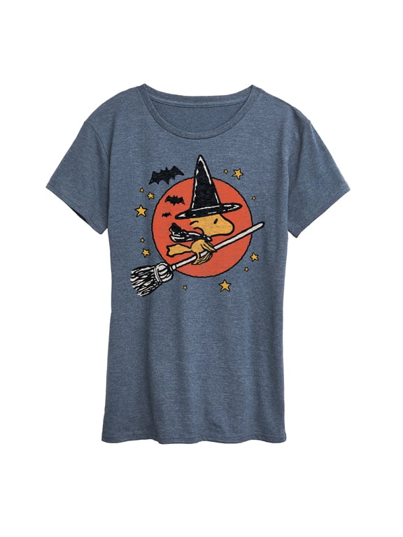 - Woodstock Halloween Witch Women's Short Sleeve Graphic T-Shirt