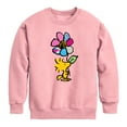 thumbnail image 1 of Peanuts - Woodstock With Flower And Pattern - Toddler And Youth Crewneck Fleece Sweatshirt, 1 of 5