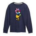 thumbnail image 1 of Peanuts - Woodstock With Flower And Pattern - Toddler And Youth Long Sleeve Graphic T-Shirt, 1 of 6