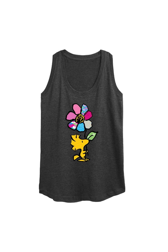 - Woodstock With Flower And Pattern - Women's Racerback Tank Top
