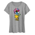 thumbnail image 1 of Peanuts - Woodstock With Flower And Pattern - Women's Short Sleeve Graphic T-Shirt, 1 of 5