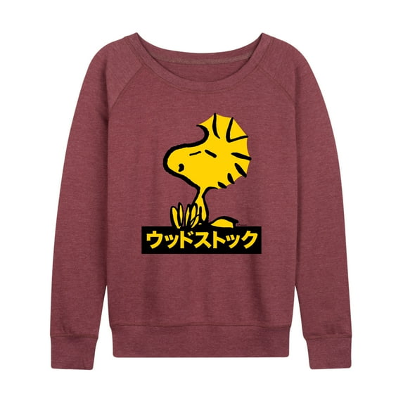Peanuts - Woodstock - Women's Lightweight French Terry Long Sleeve Shirt