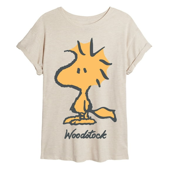 Peanuts - Woodstock - Women's Oversized Graphic T-Shirt