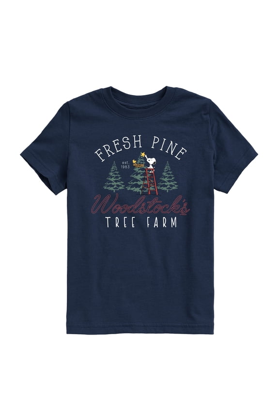 - Woodstock's Tree Farm - Youth Boys Short Sleeve Graphic T-Shirt