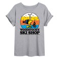 thumbnail image 1 of Peanuts - Woodstocks Ski Shop - Juniors Ideal Flowy Muscle T-Shirt, 1 of 6
