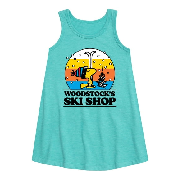 Peanuts - Woodstocks Ski Shop - Toddler & Youth Girls A-line Dress