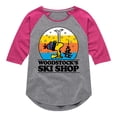 thumbnail image 1 of Peanuts - Woodstocks Ski Shop - Toddler & Youth Girls Raglan Graphic T-Shirt, 1 of 5