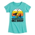 thumbnail image 1 of Peanuts - Woodstocks Ski Shop - Toddler & Youth Girls Short Sleeve Graphic T-Shirt, 1 of 5