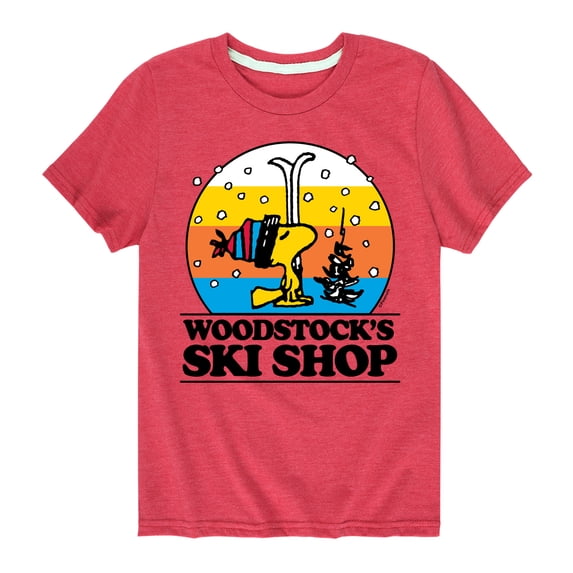 Peanuts - Woodstocks Ski Shop - Toddler & Youth Short Sleeve Graphic T-Shirt