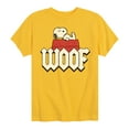 thumbnail image 1 of Peanuts - Woof Snoopy - Toddler And Youth Short Sleeve Graphic T-Shirt, 1 of 5