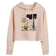 thumbnail image 1 of Peanuts - World Filled With Mondays - Juniors Cropped Pullover Hoodie, 1 of 6