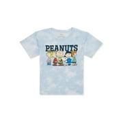 Peanuts Worldwide Girls Snoopy Tie-Dye Graphic Crew Neck T-Shirt, Sizes 4-18