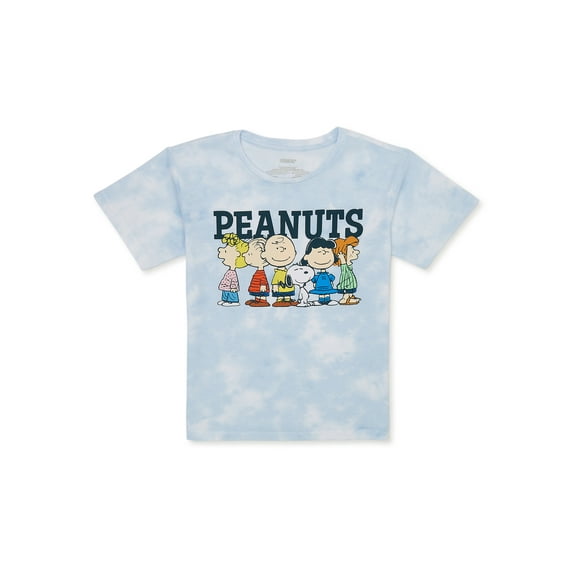 Peanuts Worldwide Girls Snoopy Tie-Dye Graphic Crew Neck T-Shirt, Sizes 4-18
