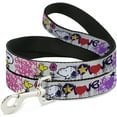 thumbnail image 1 of Peanuts Worldwide LLC Pet Leash, Dog Leash, Peanuts Snoopy and Woodstock Graffiti Collage Multi Color, 4 Feet Long 1.0 Inch Wide, 1 of 6