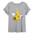 thumbnail image 1 of Peanuts - Xmas Charlie And Snoopy - Women's Oversized T-Shirt, 1 of 6