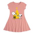 thumbnail image 1 of Peanuts - Xmas Charlie And Snoopy - Toddler & Youth Girls Fit & Flare Dress, 1 of 1