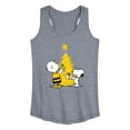 thumbnail image 1 of Peanuts - Xmas Charlie And Snoopy - Women's Racerback Tank Top, 1 of 6