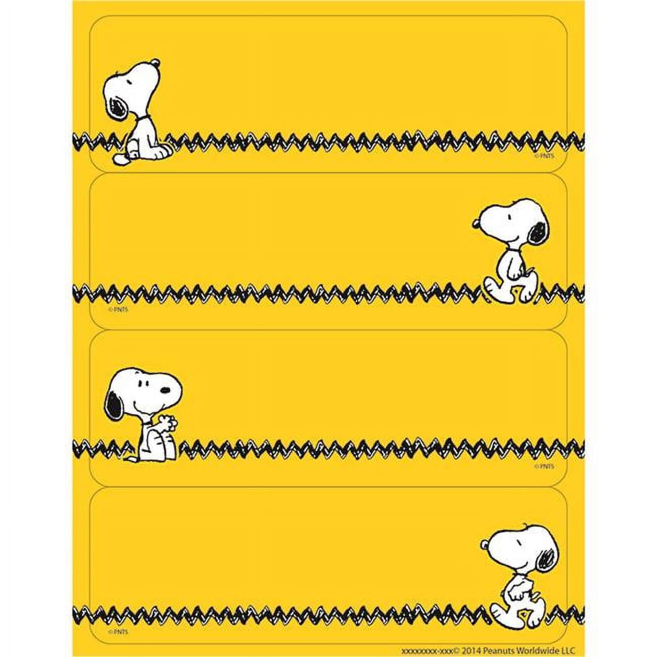 Peanuts Yellow Label Stickers by Eureka