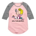 thumbnail image 1 of Peanuts - Yes I Am Perfect Sally - Toddler & Youth Girls Raglan Graphic T-Shirt, 1 of 6