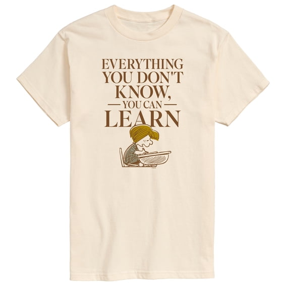 Peanuts - You Can Learn - Men's Short Sleeve Graphic T-Shirt