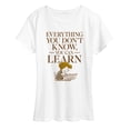 thumbnail image 1 of Peanuts - You Can Learn - Women's Short Sleeve Graphic T-Shirt, 1 of 5
