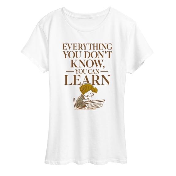 Peanuts - You Can Learn - Women's Short Sleeve Graphic T-Shirt