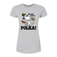 thumbnail image 1 of Peanuts - You Had Me At Polka - Juniors Fitted Graphic T-Shirt, 1 of 6
