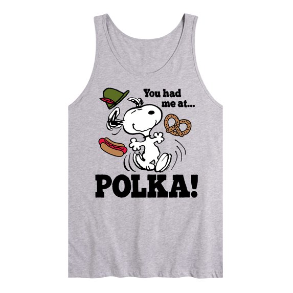 Peanuts - You Had Me At Polka - Men's Jersey Tank Top
