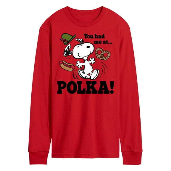Peanuts - You Had Me At Polka - Men's Long Sleeve T-Shirt