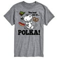 thumbnail image 1 of Peanuts - You Had Me At Polka - Men's Short Sleeve Graphic T-Shirt, 1 of 6