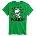thumbnail image 1 of Peanuts - You Had Me At Polka - Men's Short Sleeve Graphic T-Shirt, 1 of 6