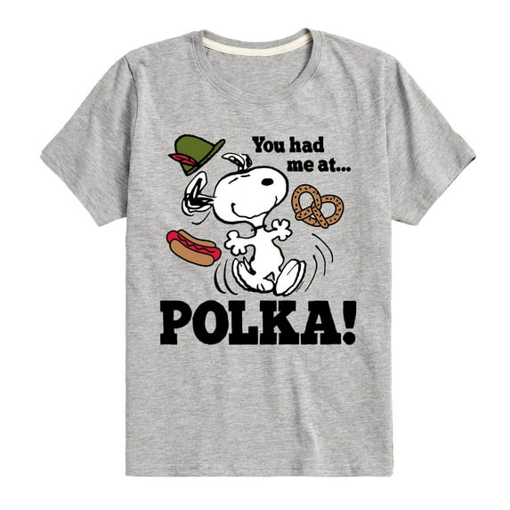 Peanuts - You Had Me At Polka - Toddler & Youth Short Sleeve Graphic T-Shirt
