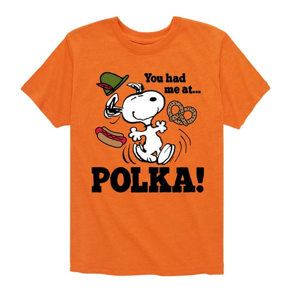 Peanuts - You Had Me At Polka - Toddler & Youth Short Sleeve Graphic T-Shirt