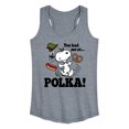 thumbnail image 1 of Peanuts - You Had Me At Polka - Women's Racerback Tank Top, 1 of 6
