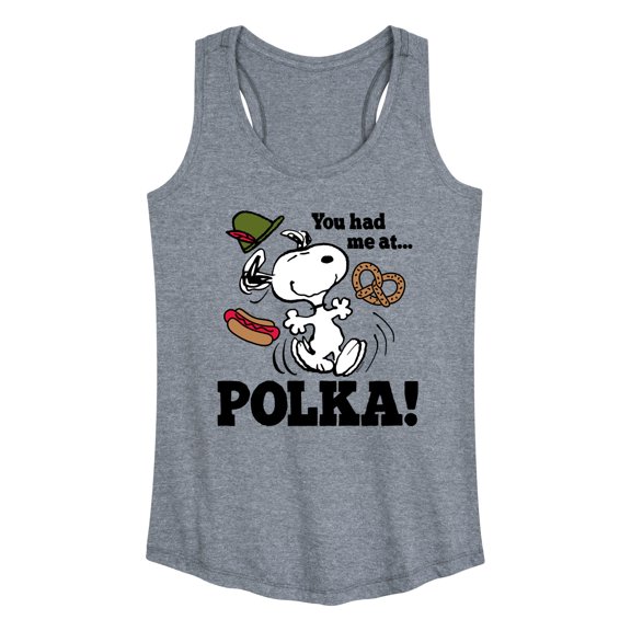 Peanuts - You Had Me At Polka - Women's Racerback Tank Top