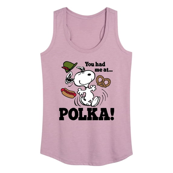 Peanuts - You Had Me At Polka - Women's Racerback Tank Top
