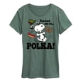 thumbnail image 1 of Peanuts - You Had Me At Polka - Women's Short Sleeve Graphic T-Shirt, 1 of 7