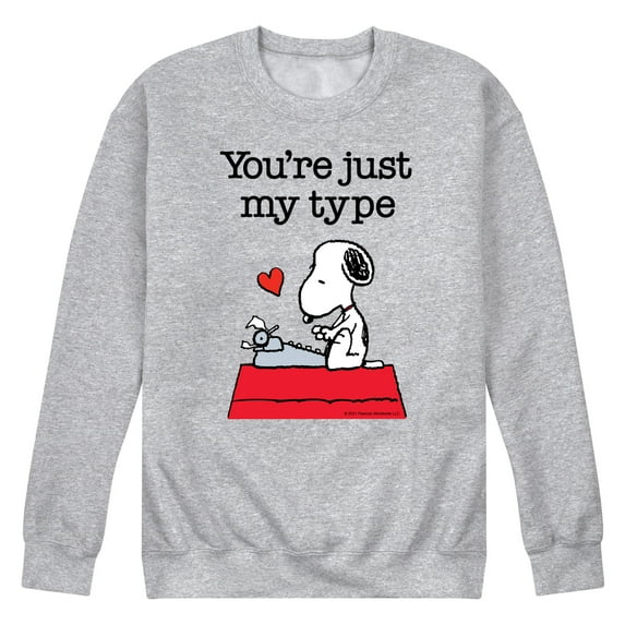 Peanuts - You're Just My Type - Men's Crew Fleece