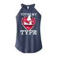 thumbnail image 1 of Peanuts - You're My Type - Juniors High Neck Tank Top, 1 of 6