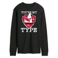 thumbnail image 1 of Peanuts - You're My Type - Men's Long Sleeve T-Shirt, 1 of 6