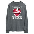 thumbnail image 1 of Peanuts - You're My Type - Men's Long Sleeve T-Shirt, 1 of 6
